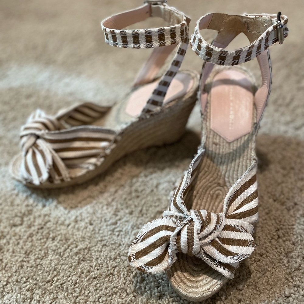 LOEFFLER RANDALL Tessa Bow Wedge Espadrilles. SALE SALE SALE